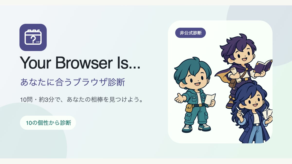 Your Browser Is...のプレビュー画像